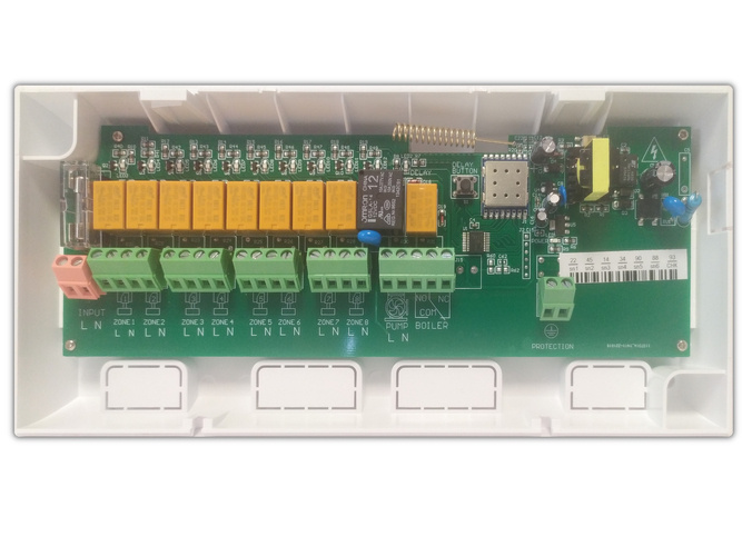 Centrala sterująca  AD117 + termostat pokojowy AD118 WiFi + siłownik - Zestaw T1S1