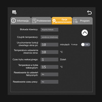 Termostat elektroniczny programowalny AC-TE001B-WIFI POLSKIE MENU